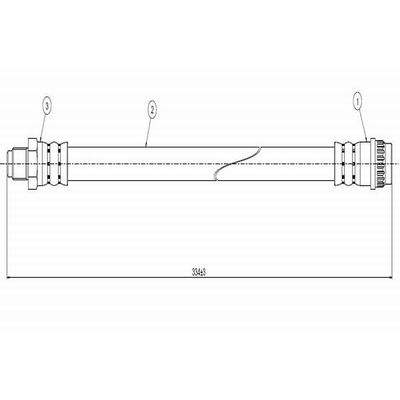 Fren Hortumu Arka Sağ veya Sol CAVO C800 228A