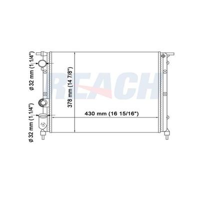 Su Radyatörü  Renault Rapid (F40)(08.1985->)  AXAM 03-08-05-0195