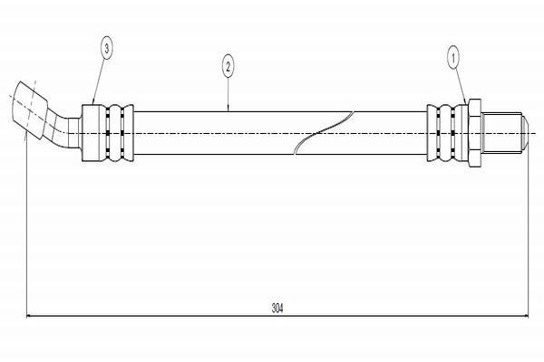 Fren Hortumu Ön Sağ veya Sol CAVO C800 311A
