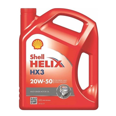 Motor Yağı (4 Lt) Helix HX3 20W50  SHELL 20W50 4 LT HX3
