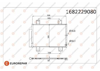 Klima Radyatörü  EUROREPAR 1682229080  1682229080 88450B4020