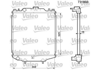 Su Radyatörü  VALEO 731866  21410 4EA1A 17700M72F20