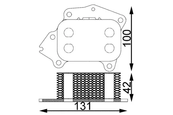 Motor Yağ Soğutucu  Ford Focus 3/4/5 Kapı (CAP)(08.2004->)  MAHLE CLC 194 000S