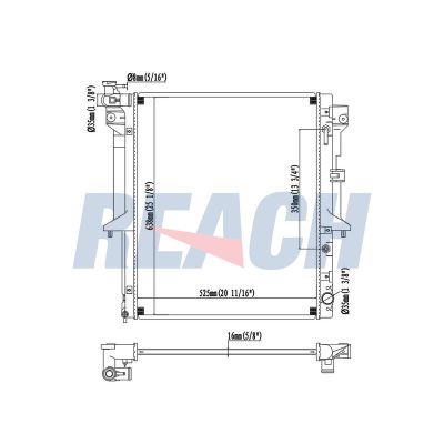 Su Radyatörü  Mitsubishi L200 (KA0/KB0)(2006->)  BSG 63-520-029
