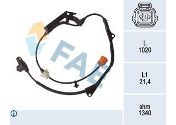Abs Sensörü Ön Sol HELLA 6PU 358 217-621  57455S4KA52 57455-S4K-A52 57455S84A52 57455-S84-A52 ALS804 ALS-804