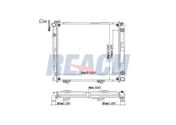Su Radyatörü  BEHR CR 293 000P  A1245002002 1245001802 1245002002 1245007603 1245007803 A1245001802 A1245007603 A1245007803