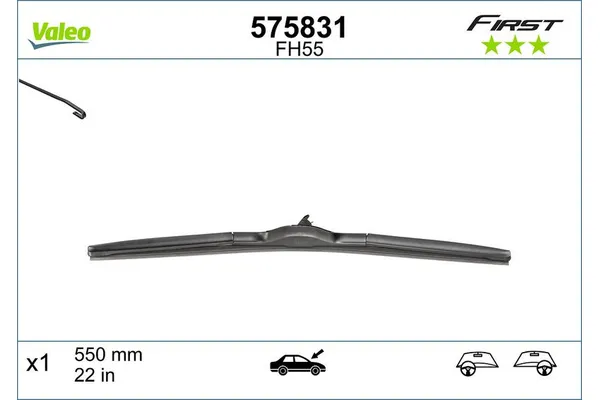 Silecek Süpürgesi Ön Muz Tip 600/350 mm - 24/14 inç Toyota Hilux (GUN1)(2016->)  MARTIGUES S2414B1