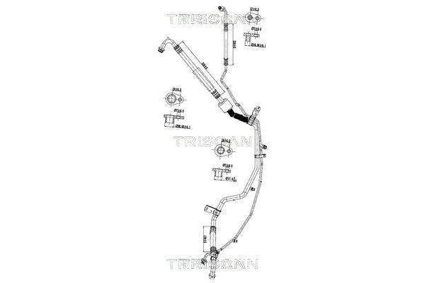 Klima Hortumu  PSA ORJINAL 9827689280