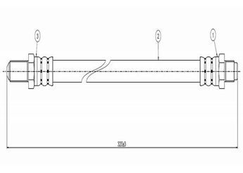 Fren Hortumu Ön Sağ veya Sol CAVO C800 088A  8940819