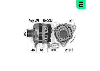 Alternatör  ERA 209543  5801580939