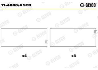Kol Yatak (STD)  GLYCO 71-4080/4 STD  7140804STD 2992534 504049343