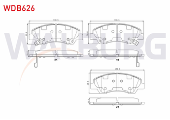Fren Disk Balata Ön WALBURG WDB626  