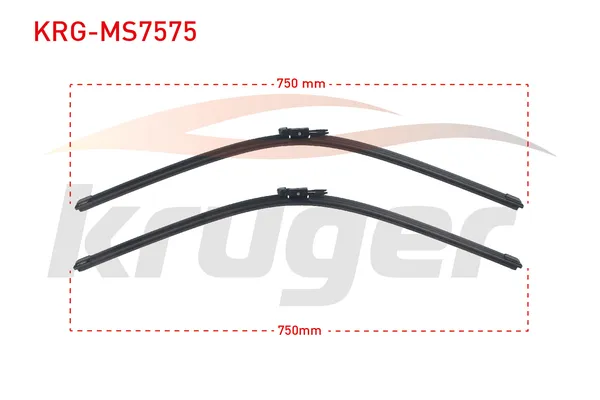 Silecek Süpürgesi Ön  750/750 mm - 30/30 inç Ford Transit Connect (CHC)(2013->)  KRUGER MS7575