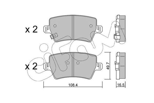 Fren Disk Balata Arka CIFAM 822-1287-0