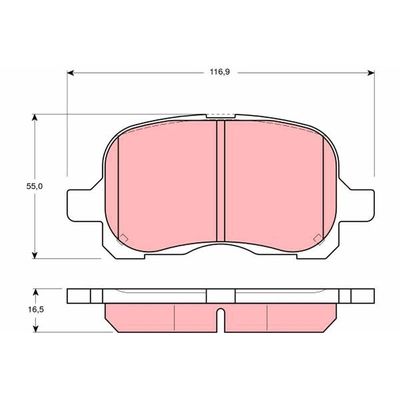 Fren Disk Balata Ön TRW GDB3204