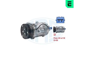 Klima Kompresörü  ERA 670005  7340657 1067111 95NW19D629CB 95NW-19D629-CB 1H0820803D 1H0 820 803 D 1H0820803E 1H0 820 803 E 7M0820803D 7M0 820 803 D 7M0820803P 7M0 820 803 P