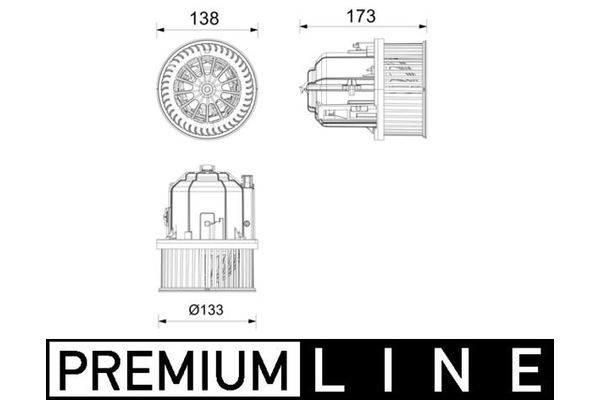 Kalorifer Motoru  MAHLE AB 437 000P