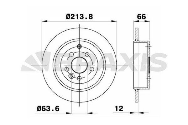 Fren Disk Ayna Arka Sağ ve Sol BRAXIS AE0371