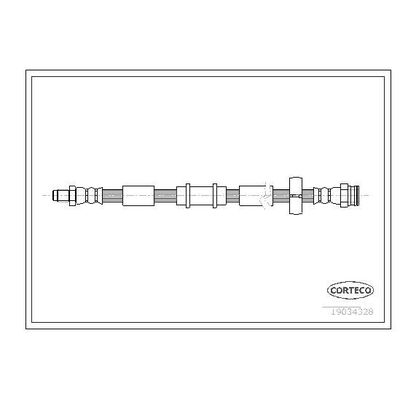 Fren Hortumu Ön Sağ veya Sol Fiat Idea (135)(2004->)  CAVO C900 724A