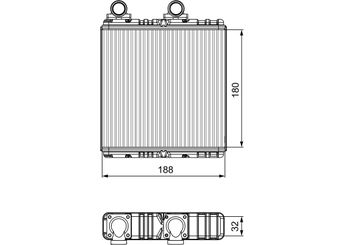 Kalorifer Radyatörü  VALEO 811554  7495625