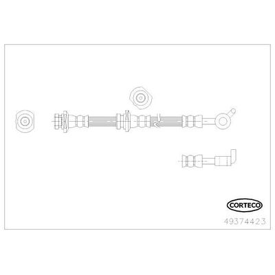 Fren Hortumu Arka Sol Nissan X-Trail (T30)(06.2001->)  CAVO C901 481A