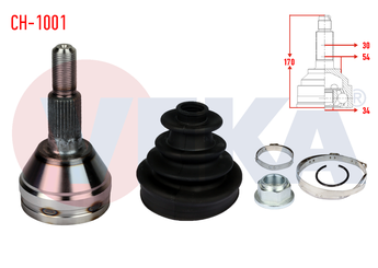 Aks Kafası Ön Dış Sağ veya Sol VEKA CH-1001  4404592 4804592 93743417 96624721 96624722 4804570 48 04 570 48 04 592