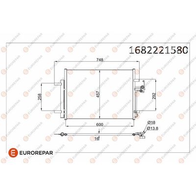 Klima Radyatörü  Ford Mondeo S.Wagon (CA2)(2007->)  EUROREPAR 1682221580