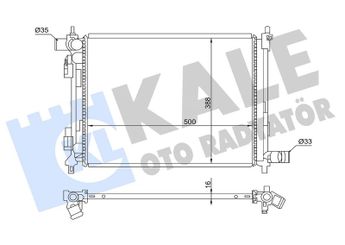 Su Radyatörü  ORİS BKI905016  25310H8000