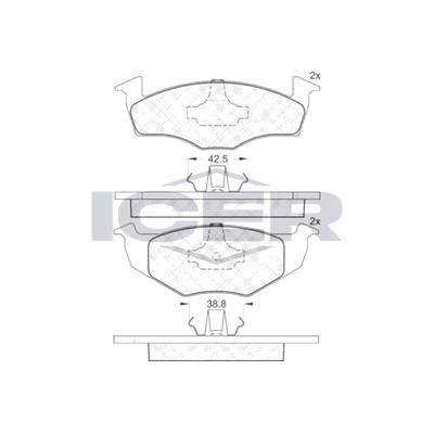 Fren Disk Balata Ön Volkswagen Fox (5Z1)(04.2005->2011)  AYD 60113A