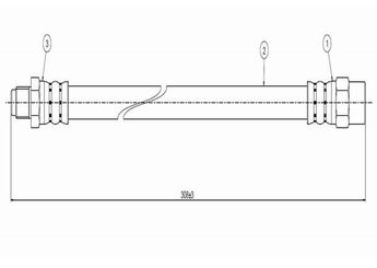 Fren Hortumu Arka Sağ veya Sol CAVO C800 470A  34301163080