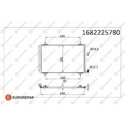 Klima Radyatörü  Citroen C5 Break (10.2004->)  EUROREPAR 1682225780