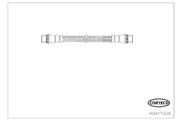 Fren Hortumu Arka Sağ veya Sol Renault Clio IV (2012->)  BERSE 62164