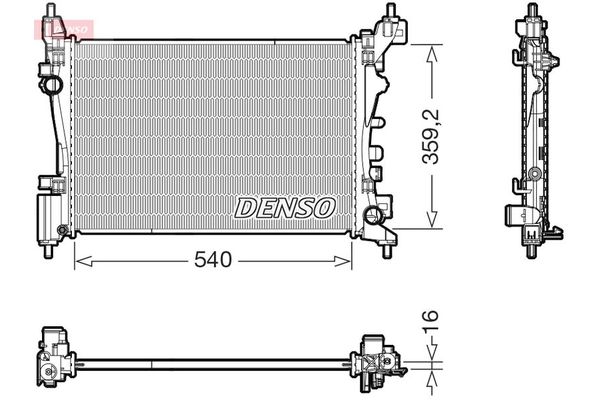 Su Radyatörü  DENSO DRM20130