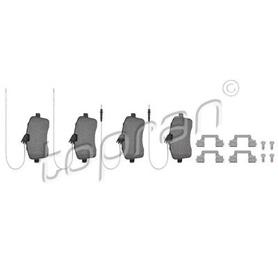 Fren Disk Balata Ön Peugeot 407 SW (05.2004->)  MANDO MBF015779