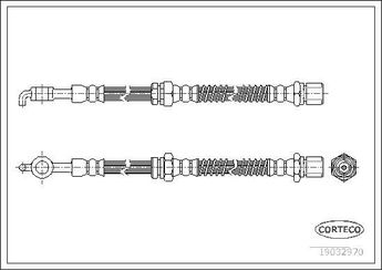 Fren Hortumu Arka Sol CORTECO 19032970  19032970 96222062