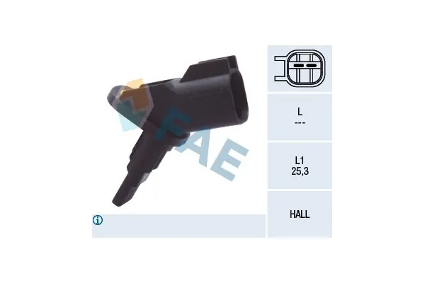 Abs Sensörü Ön Sağ veya Sol EUROCRAFT EU F17203-015