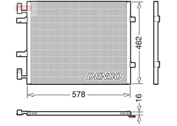 Klima Radyatörü  DENSO DCN20041  4417650 93854159 8200411148 4417652 93857127 8200465490