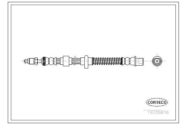 Fren Hortumu Arka Sağ veya Sol Peugeot 508 SW (10.2010->)  SVAC 60-0148