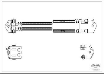 Fren Hortumu Arka Sağ veya Sol CORTECO 19032831  1C152282BA 4041436 4109267 4409343 YC152282CC YC152282EA