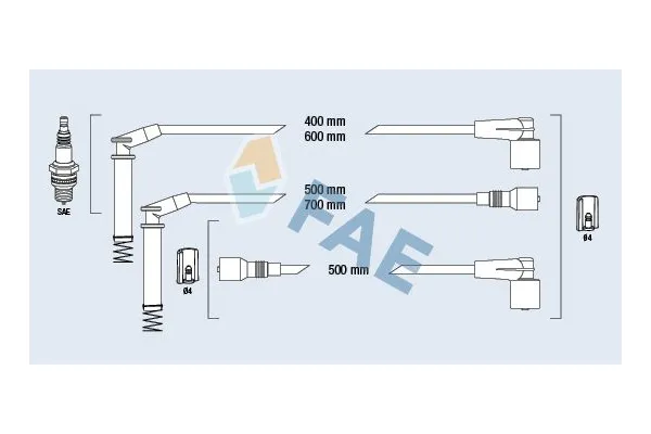 Buji Kablosu  Opel Vectra A (1988->)  DODUCO 7808