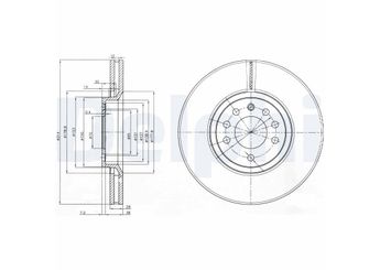 Fren Disk Ayna Ön Sağ ve Sol DELPHI BG3973  95526643 93175606 569005 90589781 1842193 569016 569027 569034 24435132 90008002