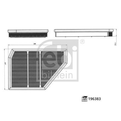 Hava Filtresi  BMW X6 Serisi (G06N)(04.2023->)  FEBI BILSTEIN 196383