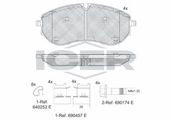 Fren Disk Balata Ön VALEO 670721  65508206006 2N0698151B