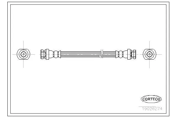 Fren Hortumu Ön Sağ veya Sol MAHER 04000
