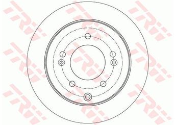 Fren Disk Ayna Arka Sağ ve Sol TRW DF7819  584110Q300 584112K300 584112K350 S1010631900 58411-2K300