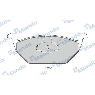 Fren Disk Balata Ön Skoda Octavia (1U2)(1999->)  MANDO MBF015144