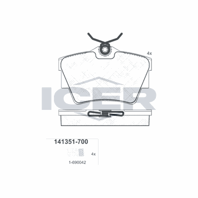 Fren Disk Balata Arka RENAULT ORJINAL 440607091R