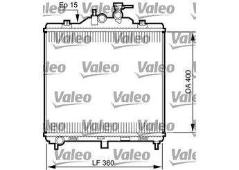 Su Radyatörü  VALEO 735499  2531007000 25310-07000 2531007011 25310-07011