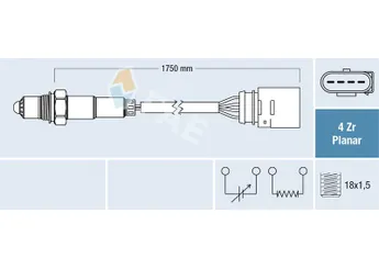 Oksijen (Lambda) Sensörü  FAE 77146  30906262 030 906 262 30906262A 030 906 262 A 30906262N 030 906 262 N