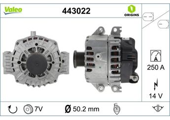 Alternatör  VALEO 443022  1231785 12317852129 12 31 7 852 129 12318053535 12 31 8 053 535 7852129 7 852 129 8053535 8 053 535